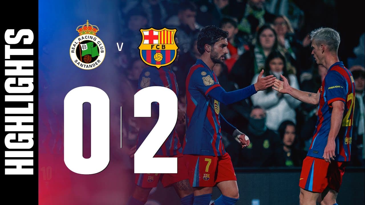 Racing Santander 0 – 2 Barcelona: Copa del Rey Barcelona Advance to Quarter-Finals