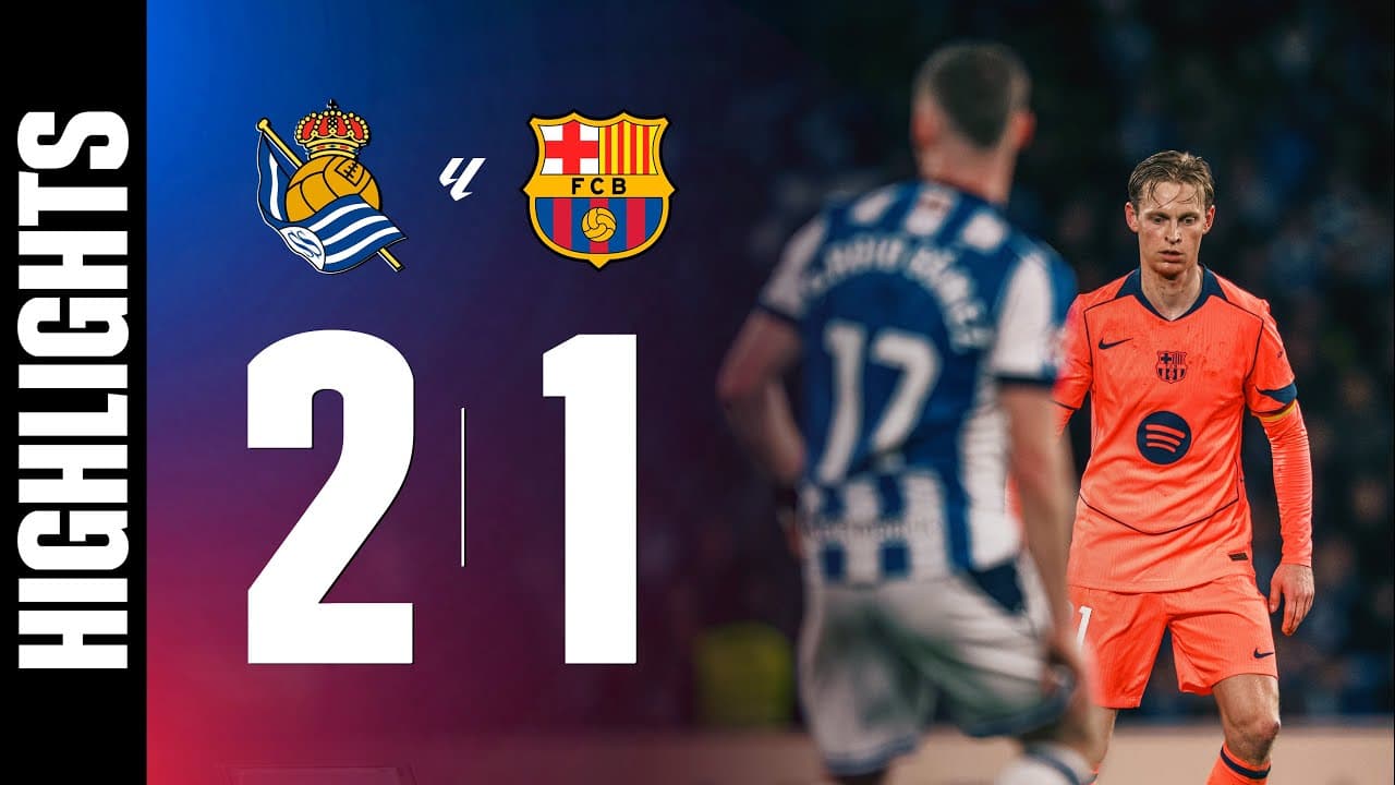 Real Sociedad vs Barcelona: Sociedad Stun LaLiga Leaders 2–1